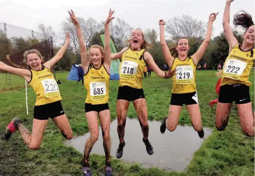  ??  ?? ●●The under 15s girls at Boggart Hole Clough