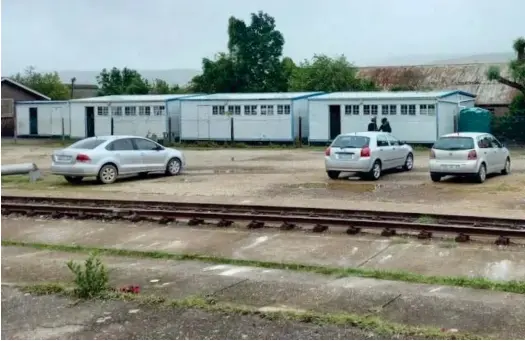  ?? Archive photo: Loyiso Dyongman ?? The Amasango Career School operates out of six prefab classrooms near the old railway station.