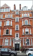  ??  ?? SOLID INVESTMENT: His wife Michal’s rented out flat in Marylebone