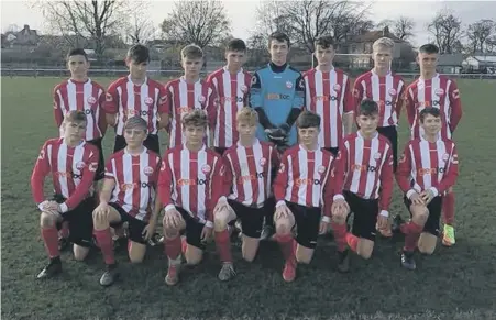  ??  ?? Sunderland Under-15 schoolboys.