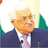  ??  ?? Mahmoud Abbas