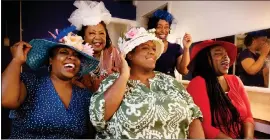  ?? BEN KRANTZ — CONTRA COSTA CIVIC THEATRE ?? Starring in “Crowns” at Contra Costa Civic Theatre are, front row from left, Leslie Ivy, Juanita Harris, and Brittany Nicole Sims; back row from left, Pam Drummer-Williams and