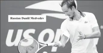  ??  ?? Russian Daniil Medvedev