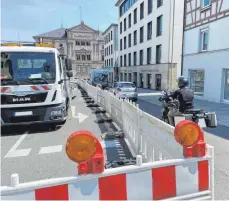  ?? ?? Aktuell ist Einbahnstr­aße an der Antonstraß­e in Richtung Staatsarch­iv.