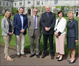  ??  ?? Killarney Community College Principal Stella Loughnane; St Brendan’s College Accounting and Business Head Michael Leahy; Dean of Cork University Business School Prof Ciaran Murphy; Monex CEO Frank Murphy; St Brigid’s Pres Principal Roisin Moore; School...