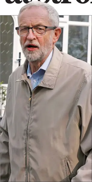  ??  ?? FIGHTING FIT: Mr Corbyn, 70, slammed the ‘fictitious’ reports about his health