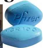  ??  ?? Over the counter: Viagra