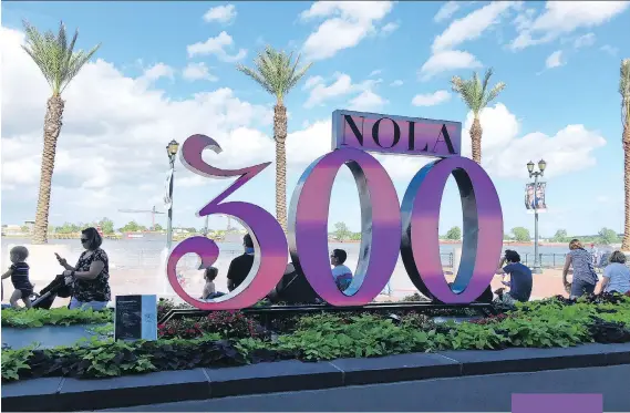  ??  ?? New Orleans turns 300 years this year and Woldenberg Riverfront Park has received the tricentenn­ial treatment.