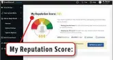  ?? ?? Brandyours­elf tells you your reputation score for free but charges you to bury bad results