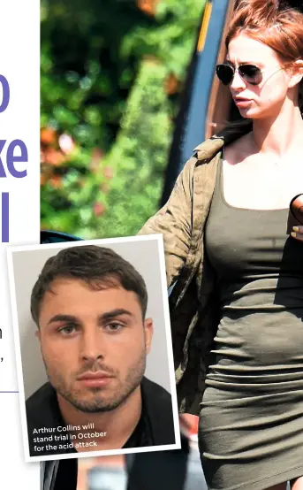  ??  ?? Arthur Collins will stand trial in October for the acid attack