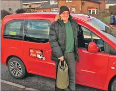  ??  ?? Volunteer Iain McKerral with Cherryaide.