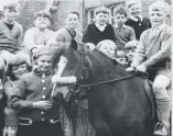  ??  ?? Colin riding Autumn, whom he bought at the sales aged 10 and used to ride to school