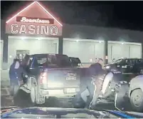  ?? JAY TELEGDI ?? On March 10, Alberta First Nations Chief Allan Adam was arrested in an incident during which he says police assaulted him. Pictured is a screenshot from a video taken that night.