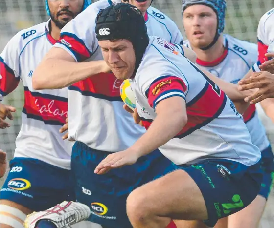  ?? BACK ON TRACK: Burdekin's Shane Kennedy makes a run in his side’s TDRU win over North Ward Old Boys. Picture: EVAN MORGAN ??