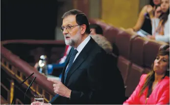  ?? |AP ?? El gobierno español reiteró que no acepta la declaració­n secesionis­ta de Puigdemont.