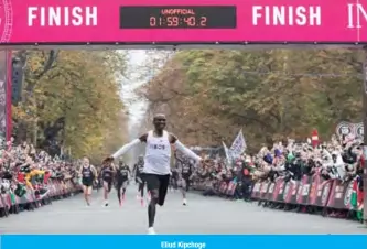  ??  ?? Eliud Kipchoge