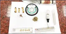  ?? MoI photo ?? Some of the drugs and other items seized.