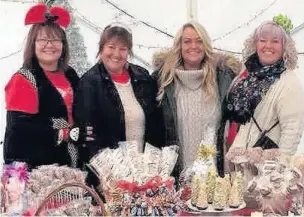  ??  ?? Four sisters are busy making sweets and treats for East Lancs Hospice in memory of their mum Janet Golden. From left to right: Jackie, Debbie, Andrea and Diane