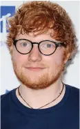  ??  ?? Boy wonder: Ed Sheeran