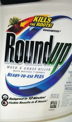  ?? JEFF ROBERSON/THE ASSOCIATED PRESS FILES ?? Recent headlines about the herbicide Roundup are folly, writes Toban Dyck.