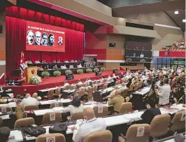  ?? AFP ?? El cónclave del Partido Socialista de Cuba durará cuatro días