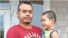  ?? FAMILY PHOTO ?? Angel Ortiz Paz of Gaithersbu­rg, Md., with Angel Jr., 6, has been in the USA for 17 years. He faces deportatio­n as early as today.