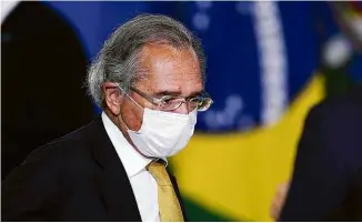  ?? Edu Andrade - 29.jul.20/Fatopress/Folhapress ?? O ministro da Economia, Paulo Guedes, em Brasília