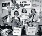 ??  ?? COUNT ME OUTBarbara Castle campaigns to exit Europe in 1975