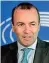  ??  ?? Capogruppo Manfred Weber, 48 anni, esponente Csu, è capogruppo del Ppe a Strasburgo