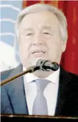  ??  ?? Antonio Guterres