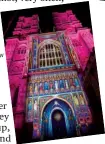  ??  ?? s ● For 2016’ Lumiere London, Marriage asked Patriceto show Warrenerte­r Westmins Abbey in a different light