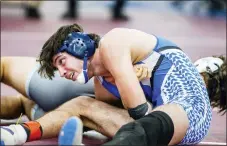  ?? NATE HECKENBERG­ER — FOR MEDIANEWS GROUP ?? Kennett’s Josh Barlow is looking to make it back to states as the No. 2 seed at 160 pounds.