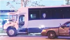  ?? NETWORK VIDEO PRODUCTION­S ?? Three people were shot after a fight broke out on this bus in the 1100 block of South Jefferson early Sunday, according to Chicago Police.