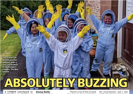  ?? ?? The school has already proven popular with a new generation of beekeepers. Images: The Bee School