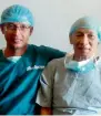  ?? AFP ?? Raamesh Koirala (left) sitting with Sobhraj (right) before performing the surgery. —