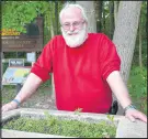  ?? POST-TRIBUNE ?? Bob Gregg at the entrance of the Paul C. Zona Sr. Wildlife Sanctuary in Westville on Monday.