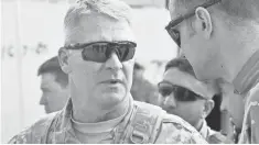 ?? CAPT. JOHN LANDRY, U. S. ARMY ?? David Haight discusses a mission May 29 in Afghanista­n.