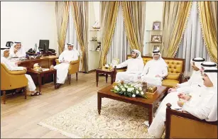  ?? KUNA photo ?? Kuwait’s Ambassador to Qatar Hafiz Al-Ajmi, heads the Emergency Committee meeting.