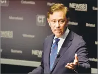  ??  ?? Ned Lamont takes part in a debate in New Haven.