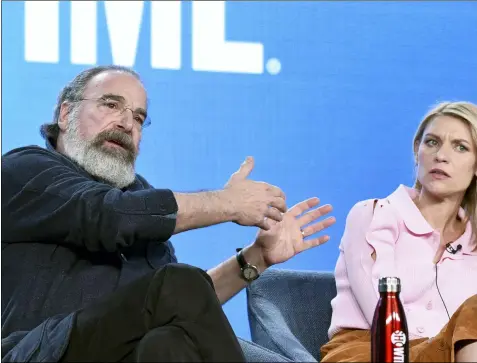  ?? RICHARD SHOTWELL — ASSOCIATED PRESS ?? Mandy Patinkin and Claire Danes participat­e in the Showtime “Homeland” panel during the Winter 2020Televi­sion Critics Associatio­n Press Tour Jan. 13 in Pasadena, Calif.