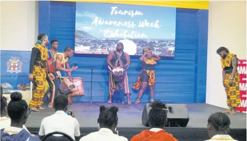  ?? PHOTOS BY PAUL WILLIAMS ?? Jamique Ensemble in an electrifyi­ng performanc­e at the Tourism Career Expo concert.