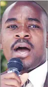  ??  ?? Mr Chamisa