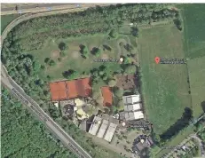  ?? FOTO: GOOGLEMAPS ?? Die Tennis- und Golfranch Bungert liegt auf dem Areal zwischen A46, Gerresheim­er Straße, Nordring und Giesenheid­e.