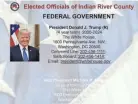  ?? SCREENSHOT FROM INDIAN RIVER COUNTY GOP WEBSITE ASSOCIATED PRESS ?? A screenshot from the Republican Party of Indian River County website taken on Tuesday lists Donald Trump as the president.