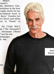  ??  ?? Sam Elliott