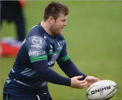  ??  ?? Conan O’Donnell is one of two Sligo players to recently sign a profession­al contract with Connacht.
