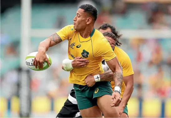  ?? PHOTO: GETTY IMAGES ?? To publicly stone Wallabies star Israel Folau for sincerely reiteratin­g the Bible is obscene.