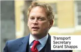  ??  ?? Transport Secretary Grant Shapps