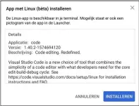  ??  ?? Bij Chrome OS installeer je Debian-pakketten eenvoudig met een dubbelklik.