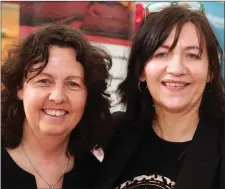  ??  ?? Arklow Music and Arts chairperso­n Yvonne Kenny with centre manager Stephanie Staines.